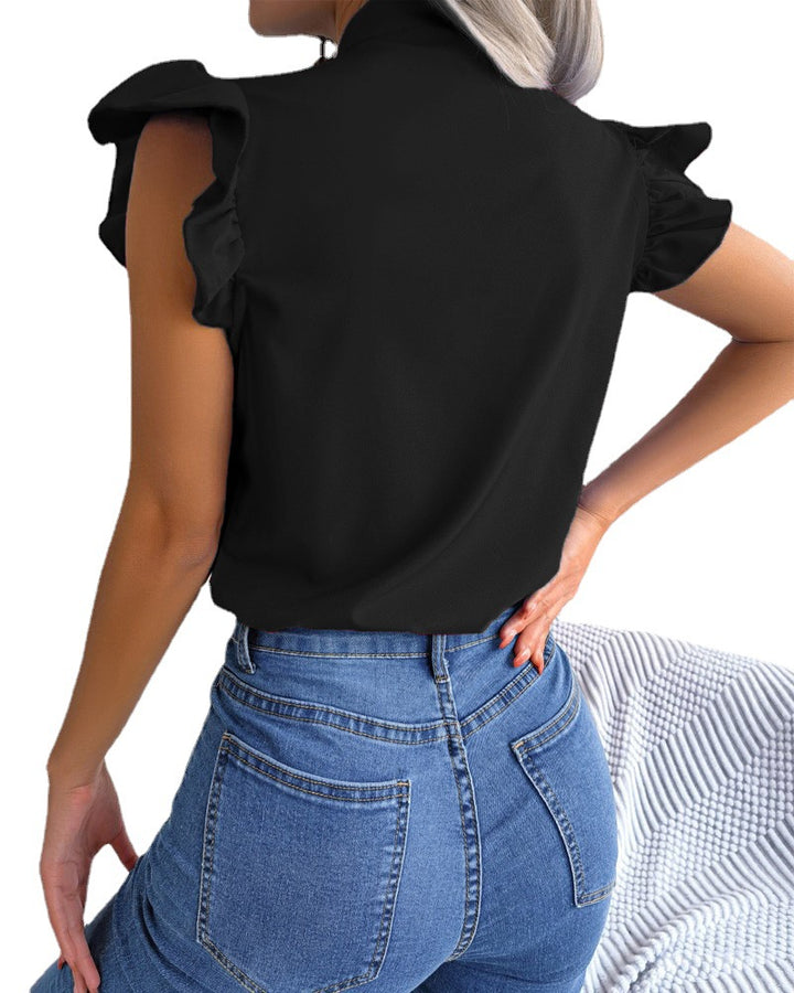 Dame elegant buebluse Stilla