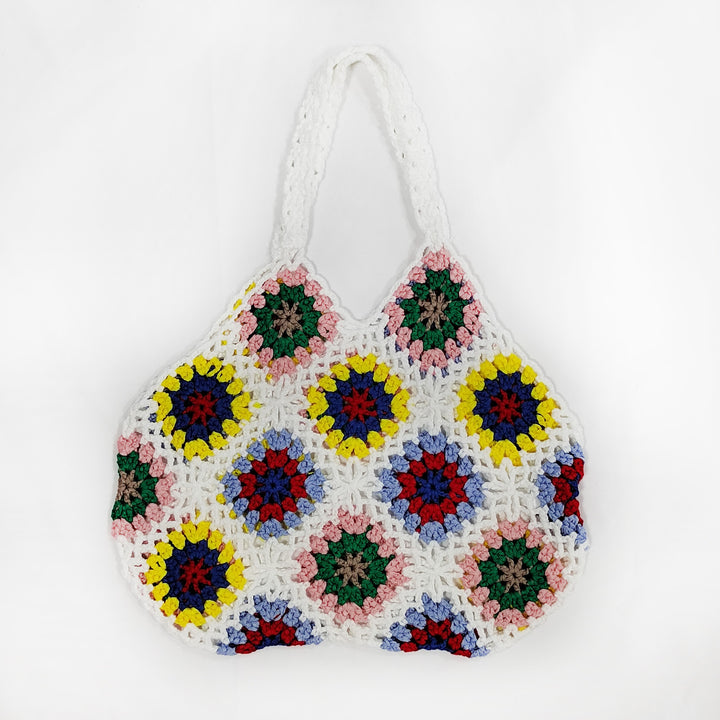 Dame hæklede patchwork-crossbody taske Stilla