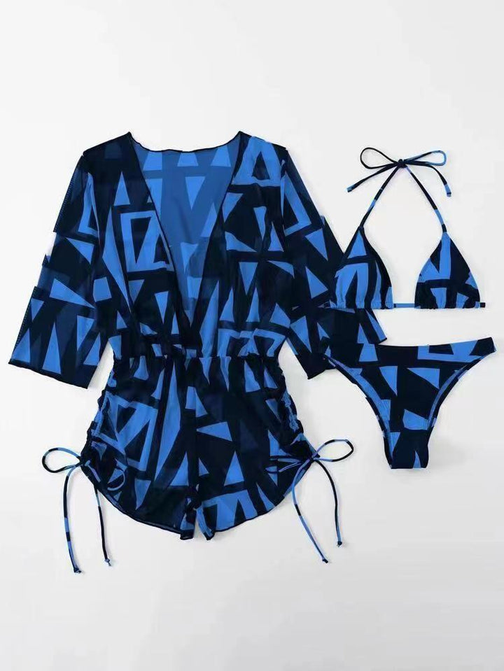 Dame Tropical Print Badedragt Sæt Stilla