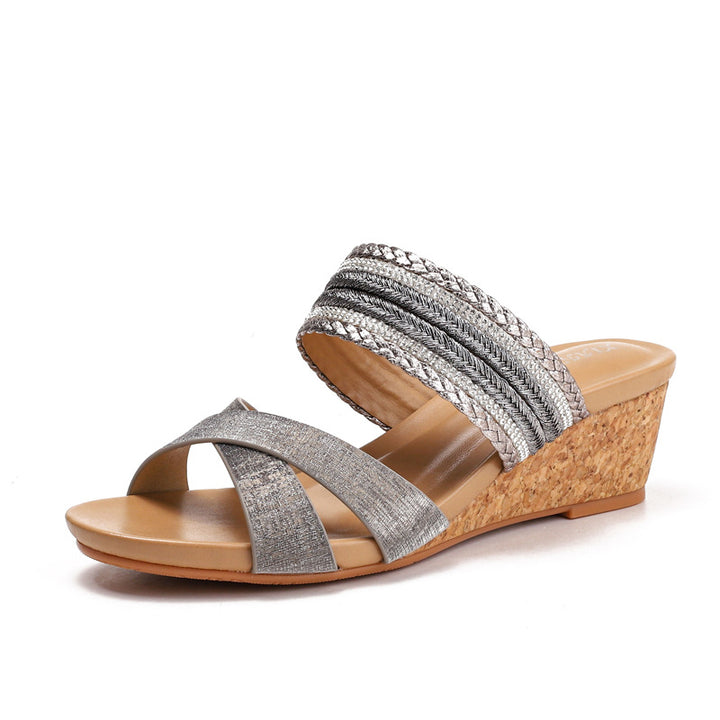 Dame kile sandaler med fashionable remme og anatomisk fodseng Stilla