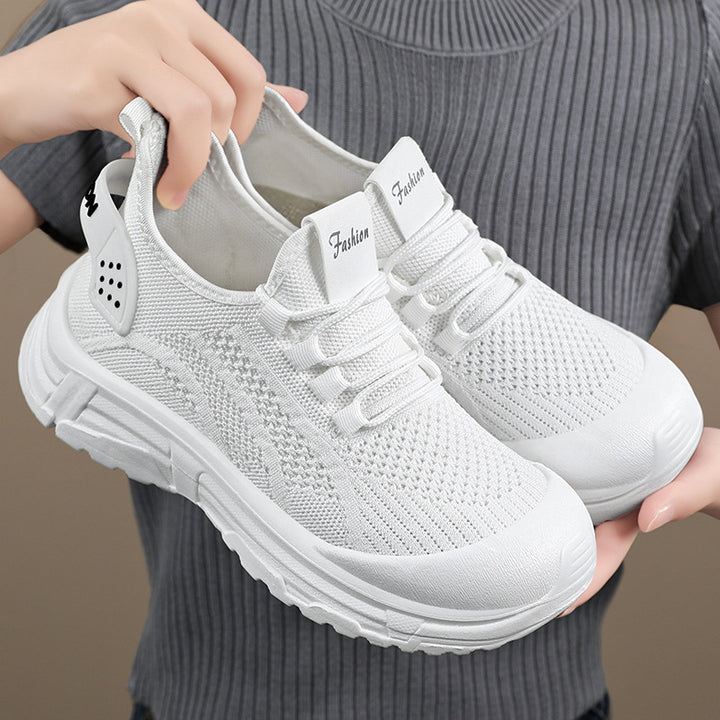 Dame Lettere Sport-Sneakers med åndbart netmateriale og fleksibelt såleprofil Stilla