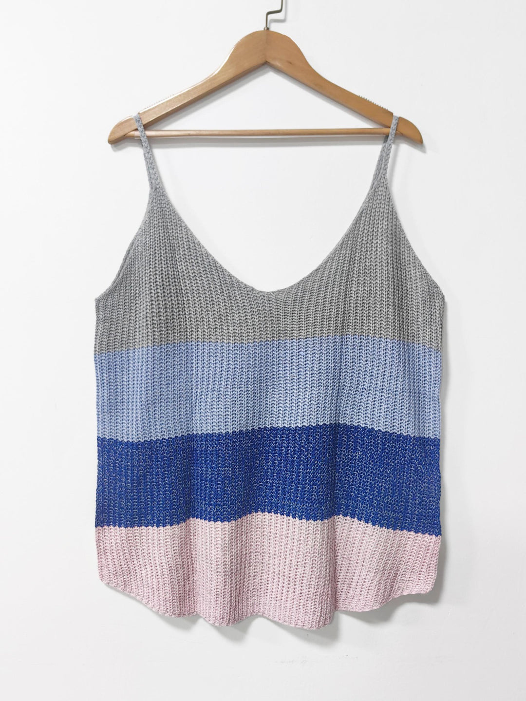 Dame Striber Strik Let Tanktop Stilla