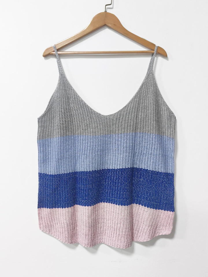 Dame Striber Strik Let Tanktop Stilla
