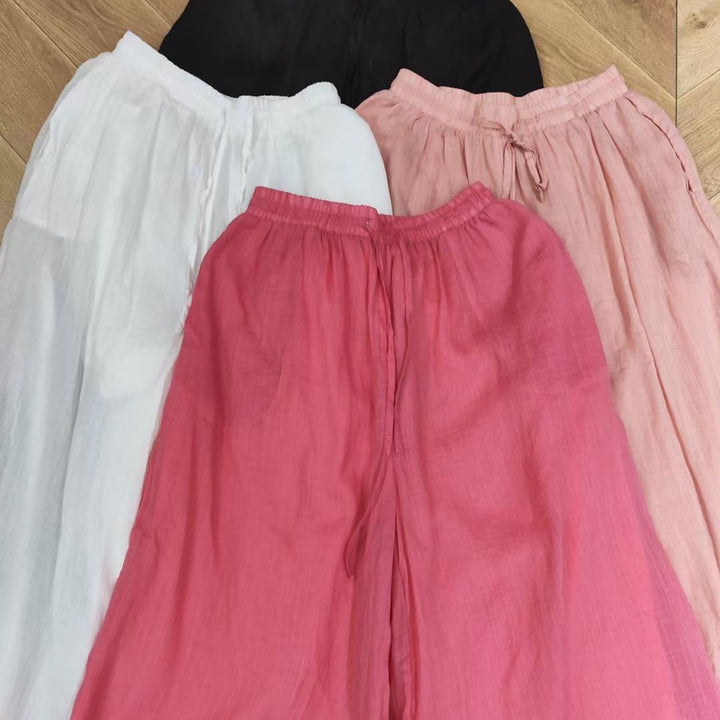Femme Letvægts Høj Talje Afslappet Fit Culottes Stilla