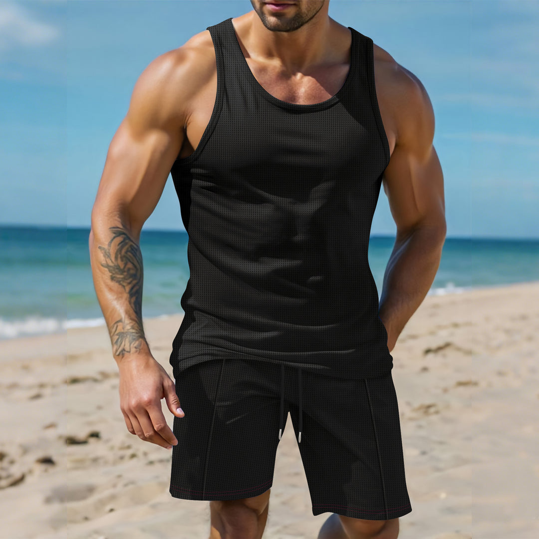 Herre Sport Tanktop og Shorts Sæt Stilla