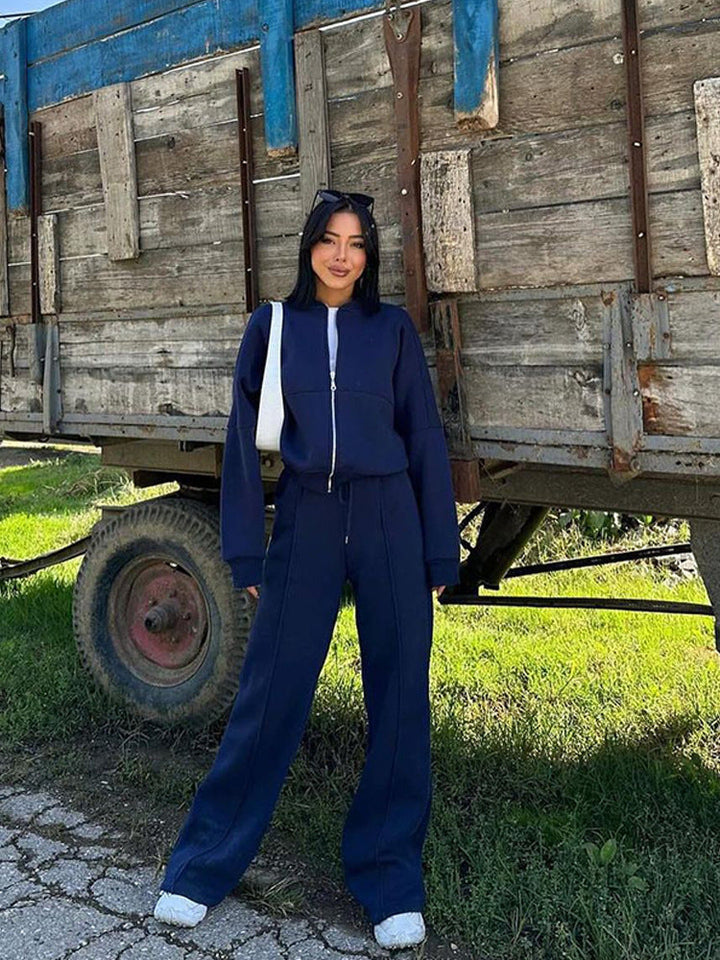 Stilla | Trendy Street Style Jakke Lang Bukser Sæt