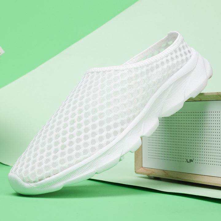 Herren Åndbare Slip-On Sneakers med Tilpasningsdygtigt Mesh-Design Stilla