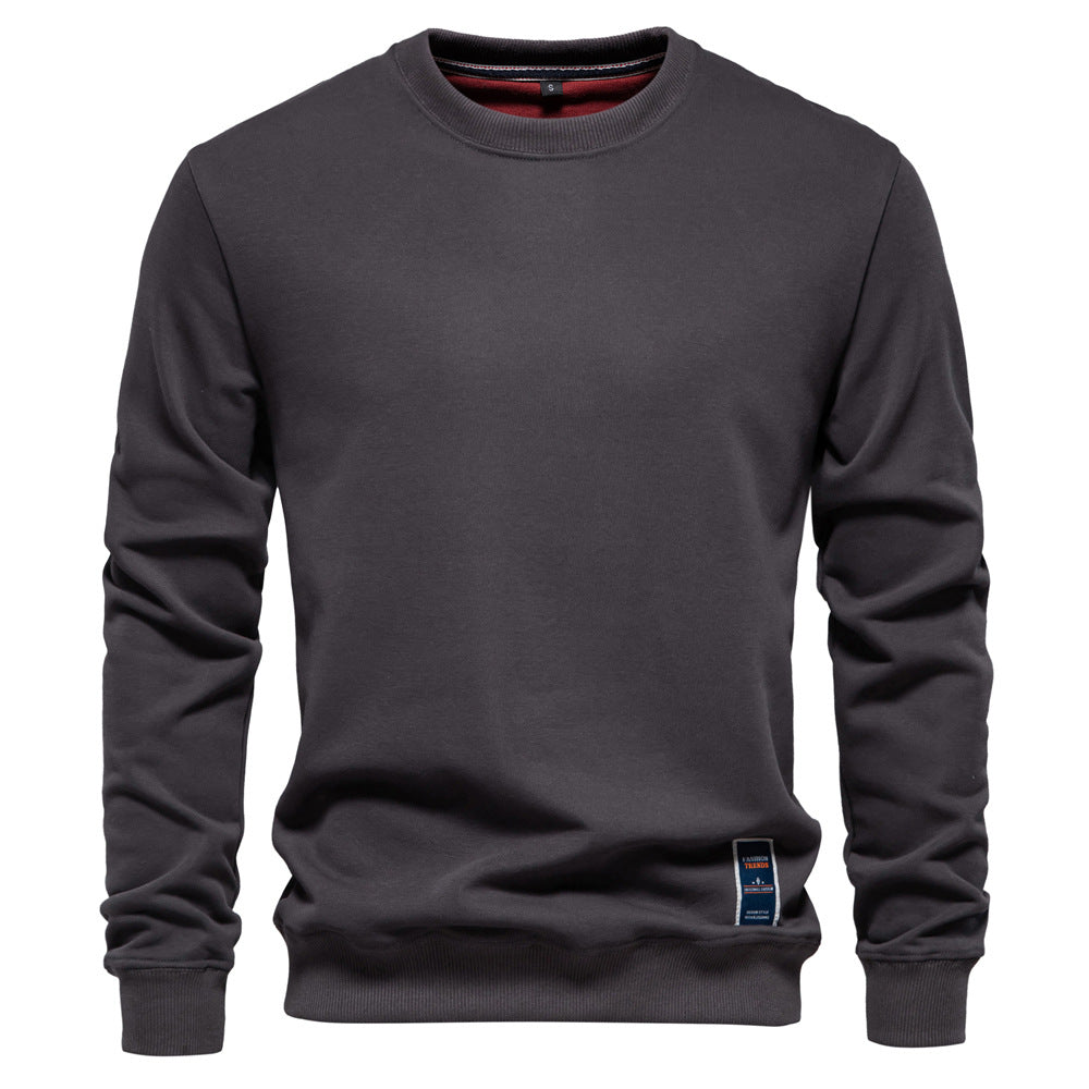 Herre sweatshirt med klassisk rund halsudskæring og blødt for Stilla