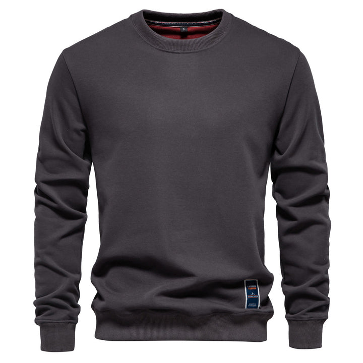 Herre sweatshirt med klassisk rund halsudskæring og blødt for Stilla