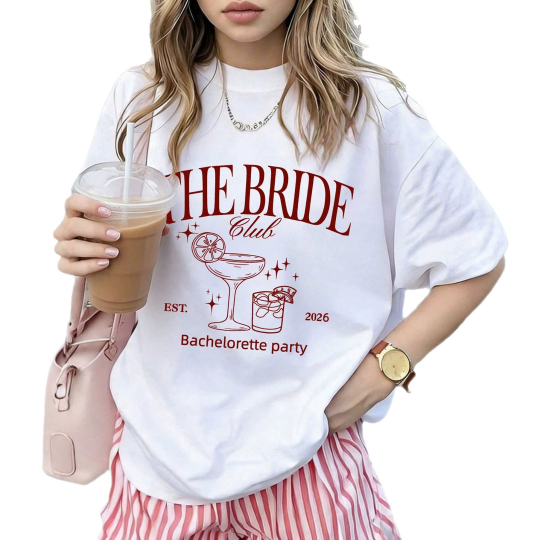 Damer oversized Bachelorette T-shirt med eksklusiv print Skovae