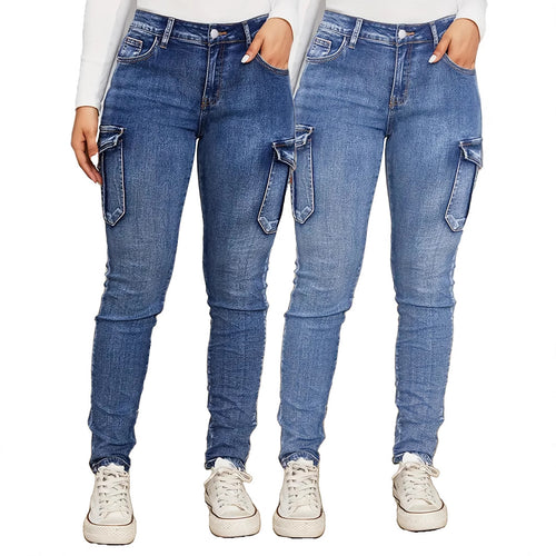 Dame cargo jeans i moderne snit Stilla