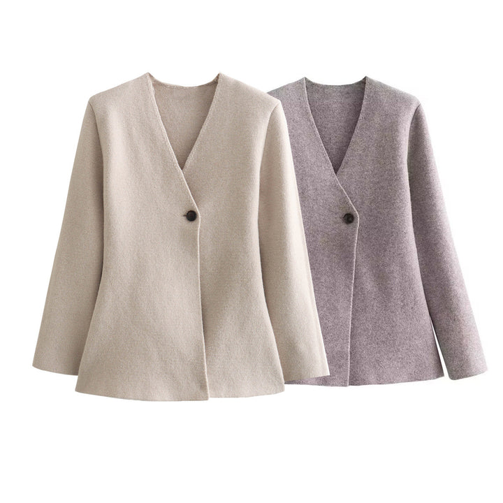 Kvinders elegante cardigan med moderne snit og fuld knaplukning Stilla