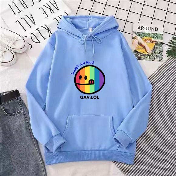 Kvinder hoodie med farverig grafisk print Skovae