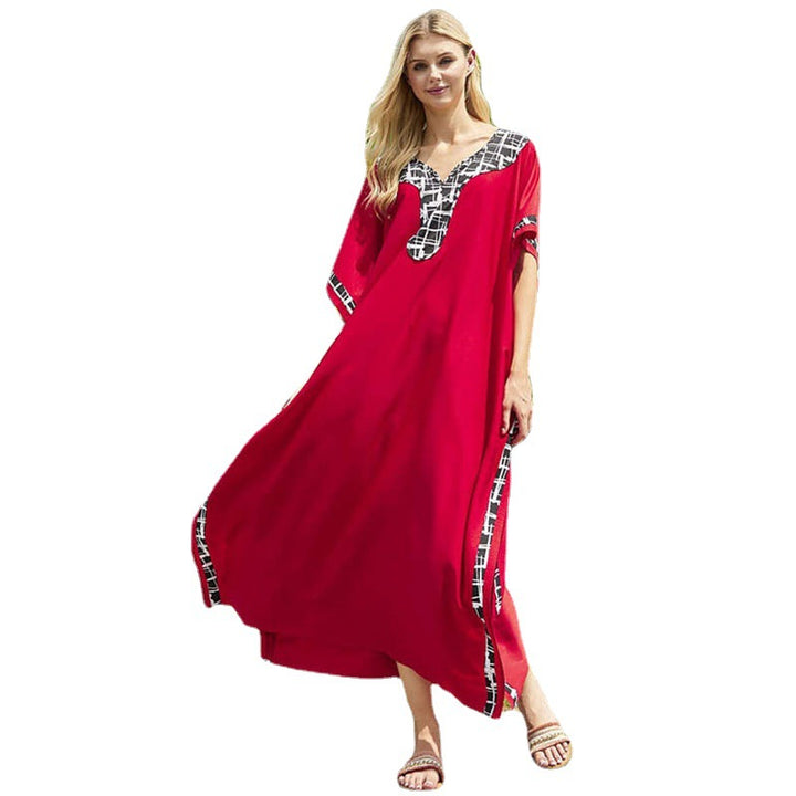 Dame Strandtunika i moderne kaftan-stil med elegante detaljer Stilla