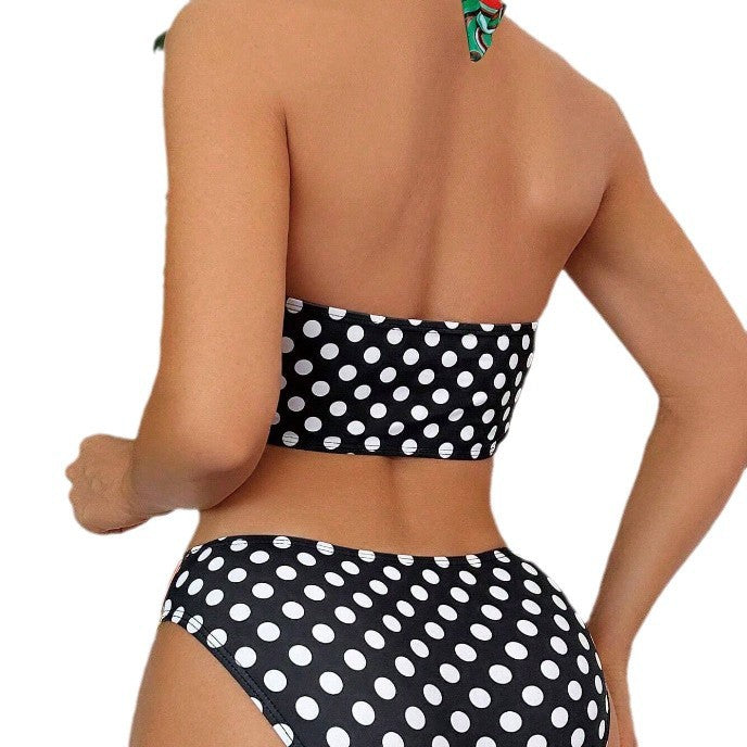 Dame bikini sæt med spændende geometrisk mønster og komfortabel pasform Stilla