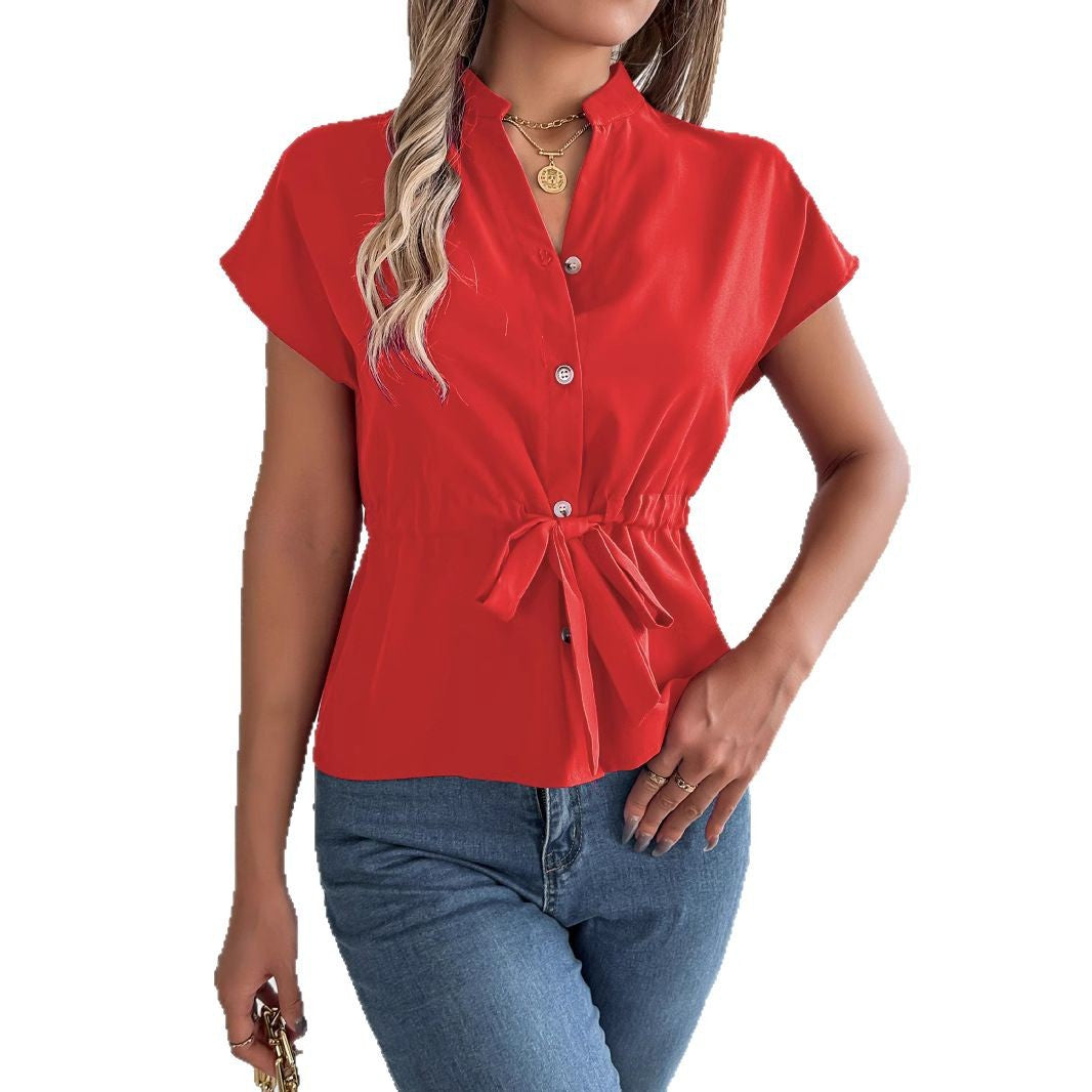 Dame skræddersyet Button-Up-bluse Stilla