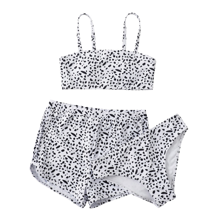 Dame bikini sæt med sporty design og trendy short-bukser størrelser Stilla