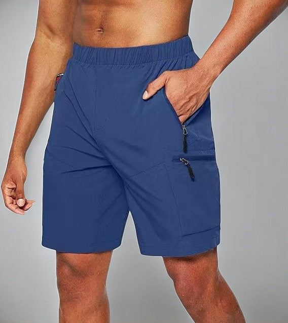 Herre funktionsshorts med elastisk talje og praktiske lynlås lommer Stilla
