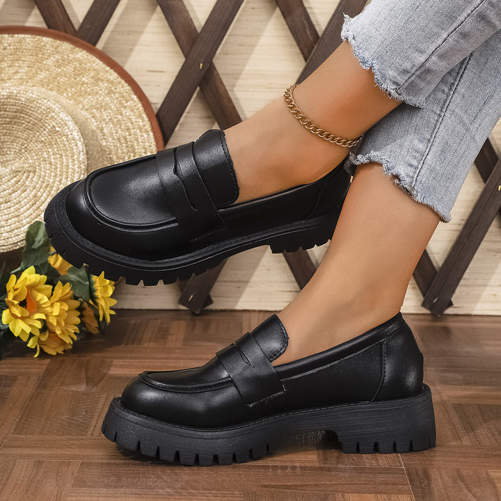 Dame Chunky Loafers i moderne stil med skridsikker profilstøvle Stilla
