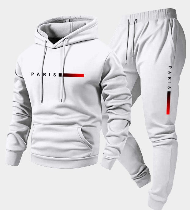 Kvinders hoodie og joggingbukser sæt med moderne Paris design Skovae