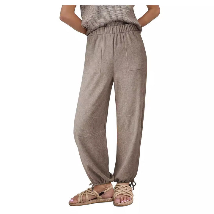 Dame Relaxed Fit Rib Bukser