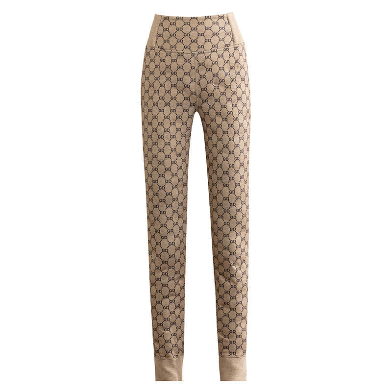Dame Elegante afslappede leggings med grafisk mønster Stilla