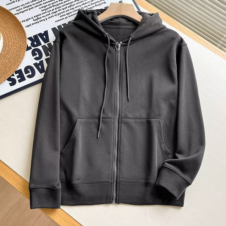Kvinders sporty zip hoodie med praktiske kængurulommer Stilla