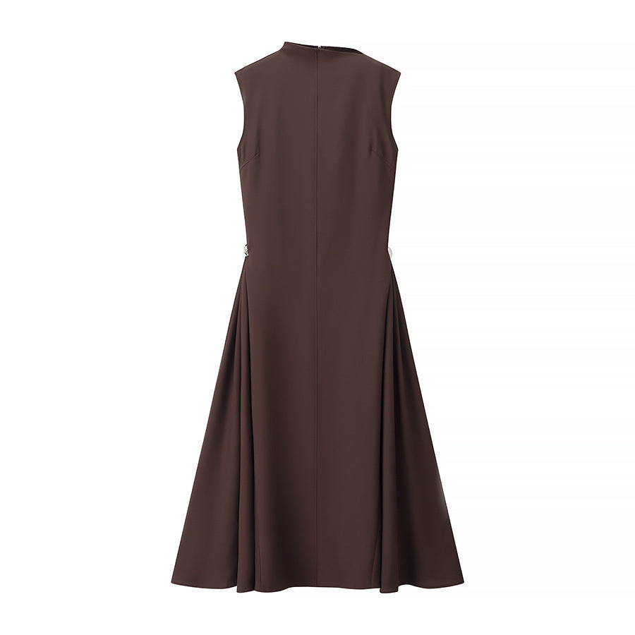 Dame Elegant A-Linje Midi Kjole Stilla