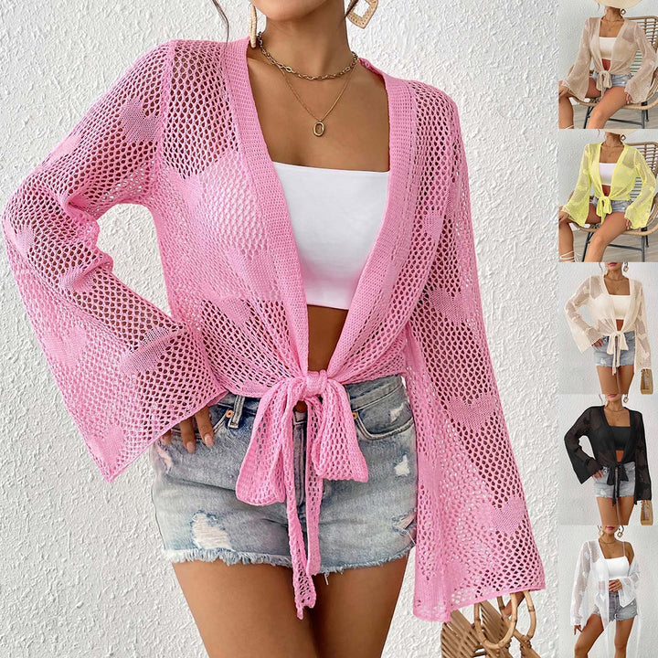 Dame Hækle Strand Cover-Up Cardigan Stilla