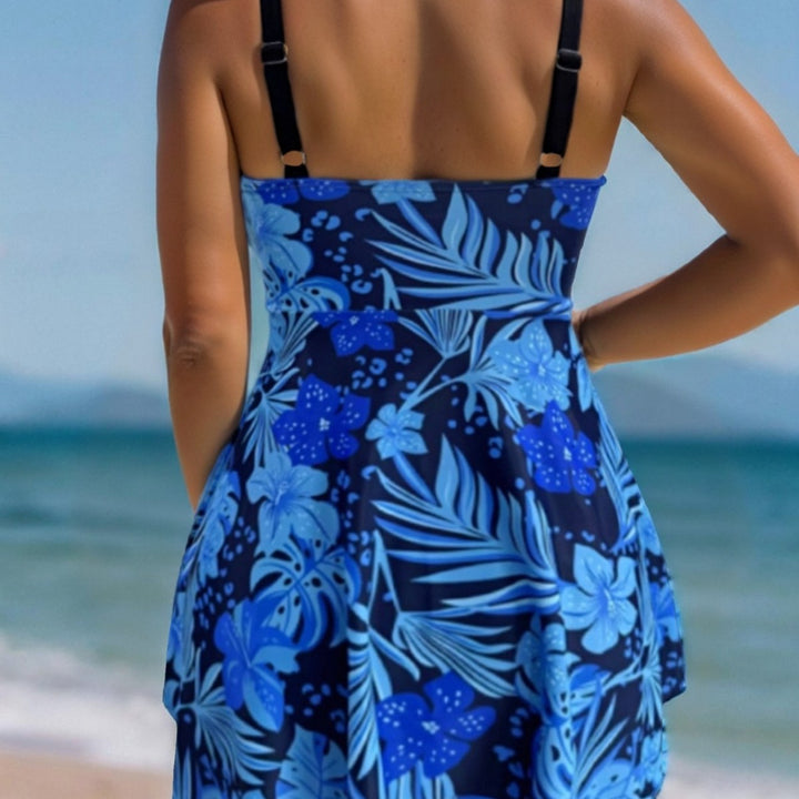 Dame Tankini-sæt med blomsterdesign og flatterende pasform Stilla