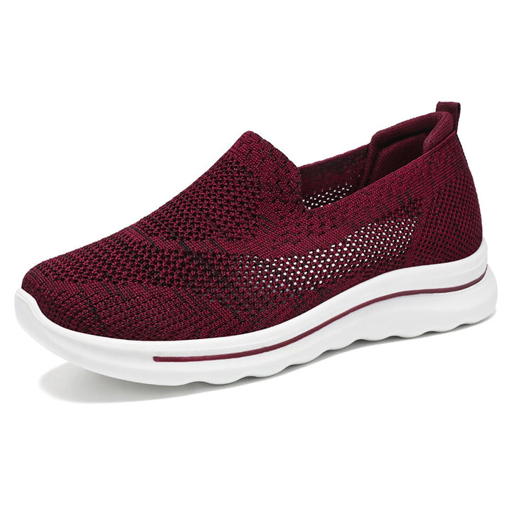 Dame Åndbare Slip-On Sneakers med elastisk Overdel og Dæmpningssystem Stilla