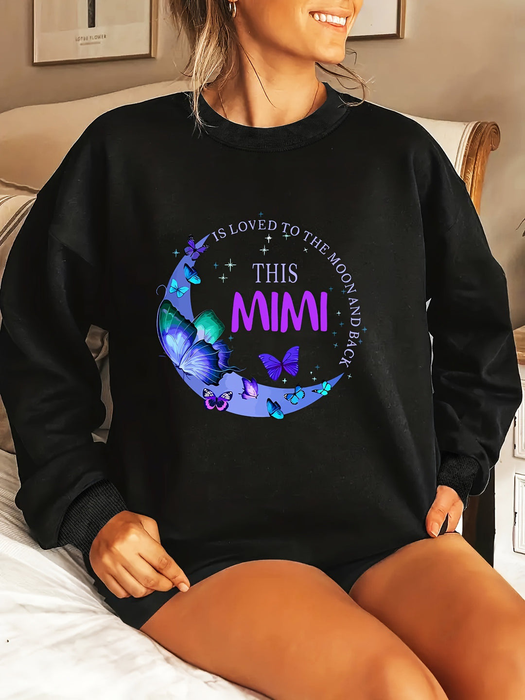 Kvinders Grafisk Sweatshirt Stilla