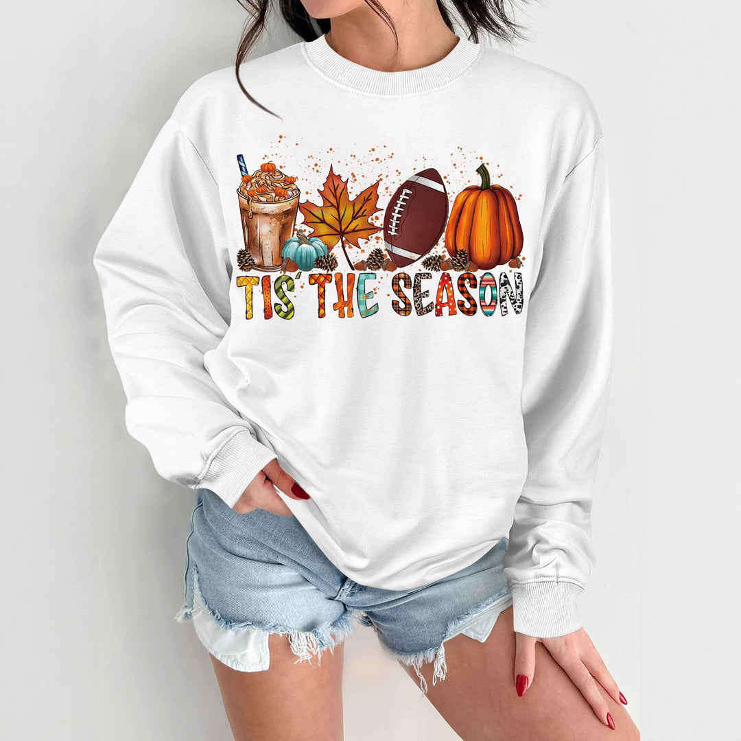 Women's sweatshirt with autumn motif and relaxed fit Stilla