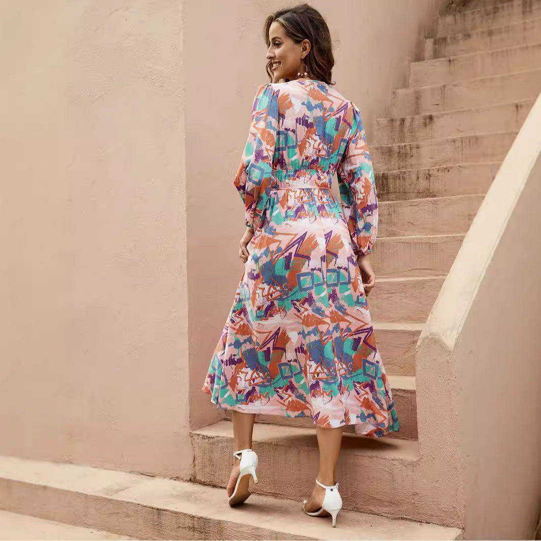 Dame Wrap-Maxi-Kjole Stilla