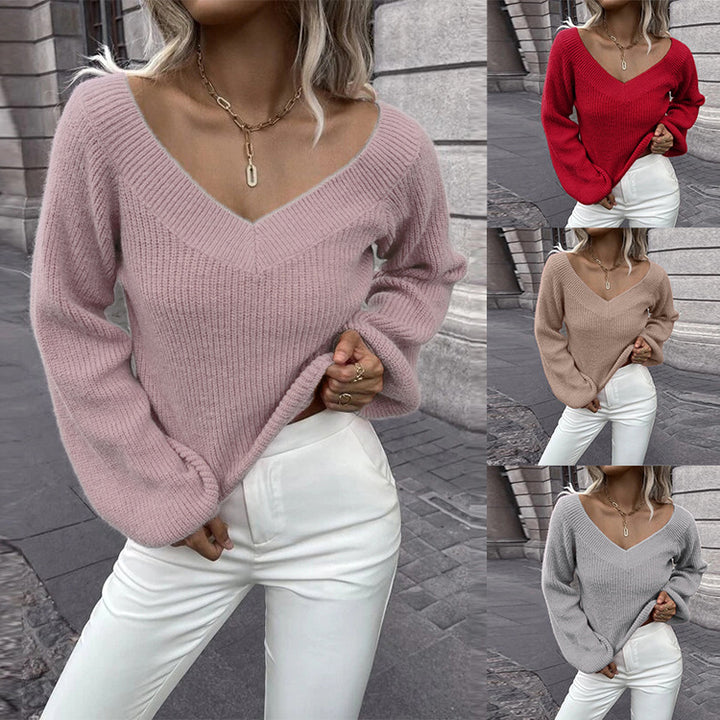 Dame sweater i afslappet strikstil Stilla
