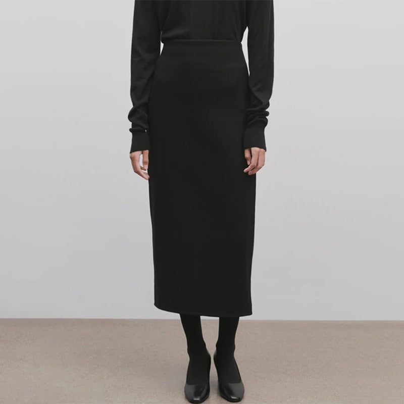 Kvindernes elegante maxi-nederdel med høj talje og minimalistisk silhuet Stilla