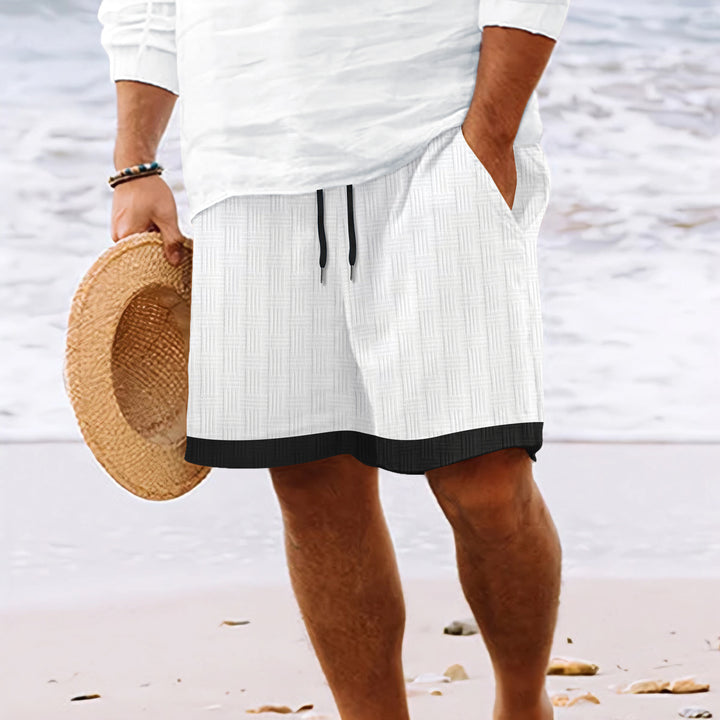 Herre strukturerede strandshorts Stilla