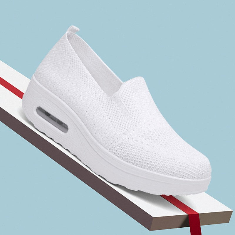 Dame Sporty Slip-On Sneakers med luftpolstring og åndbart overmateriale Stilla