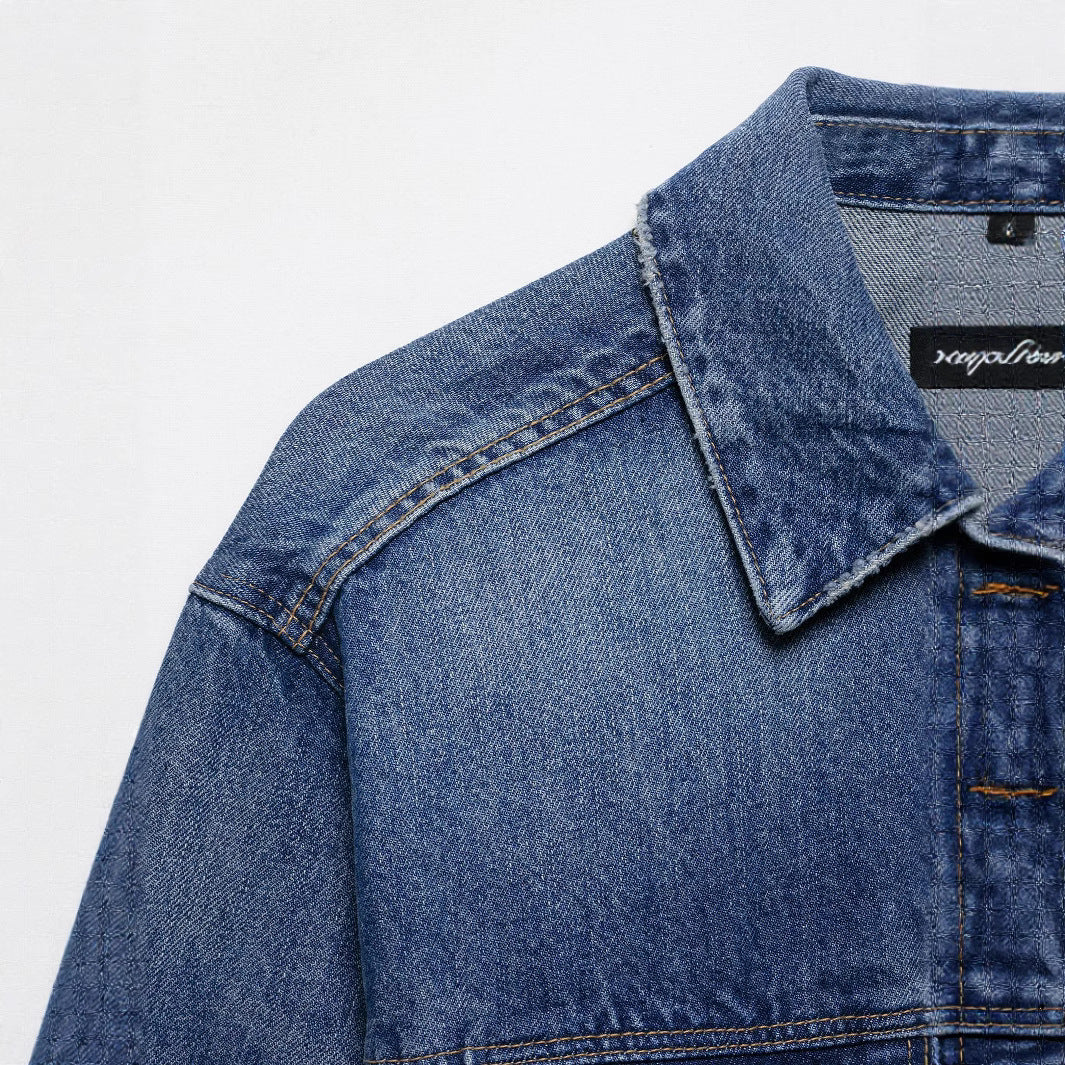Femme Cropped Denimjakke med klassisk design Stilla