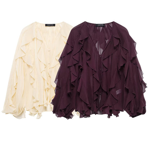 Stilla | Lagdelte-top design Niche lagdelt lang skjorte