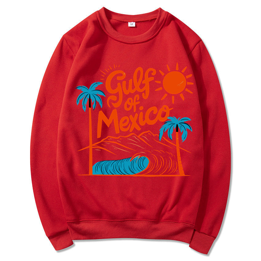 Kvinders sweatshirt med maritimt grafisk design og afslappet snit Stilla