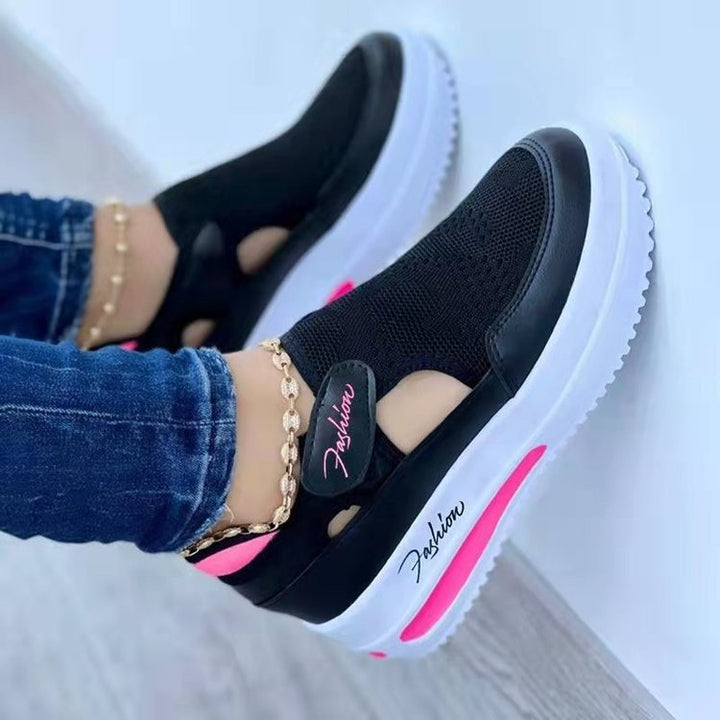 Dame Mode Slip-On Sneakers med åndbar mesh-overflade og sportssål Stilla