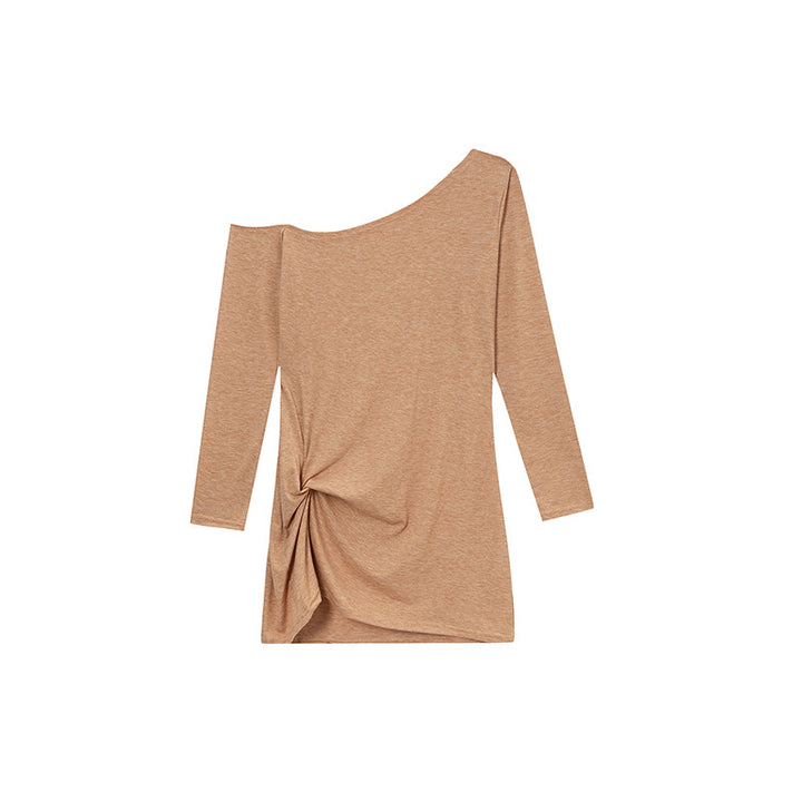 Dame Off-Shoulder Knude Langærmet Top Stilla