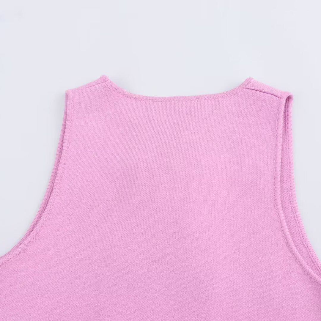 Femme Dobbeltknappet Striktop Stilla