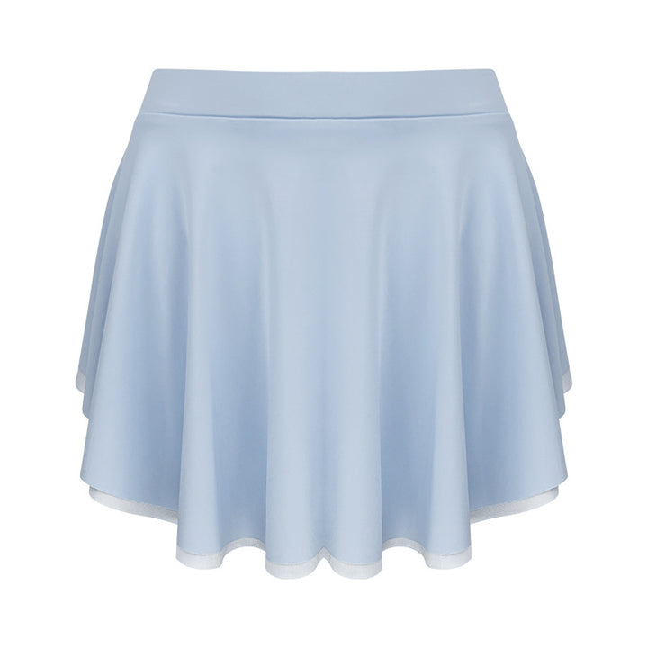 Dame flydende mini-nederdel med elastisk talje og elegant snit Stilla