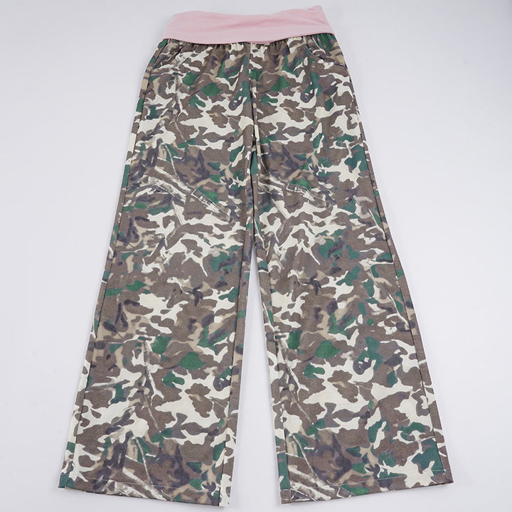 Dame Lette Camouflage-Relax-Bukser Skovae