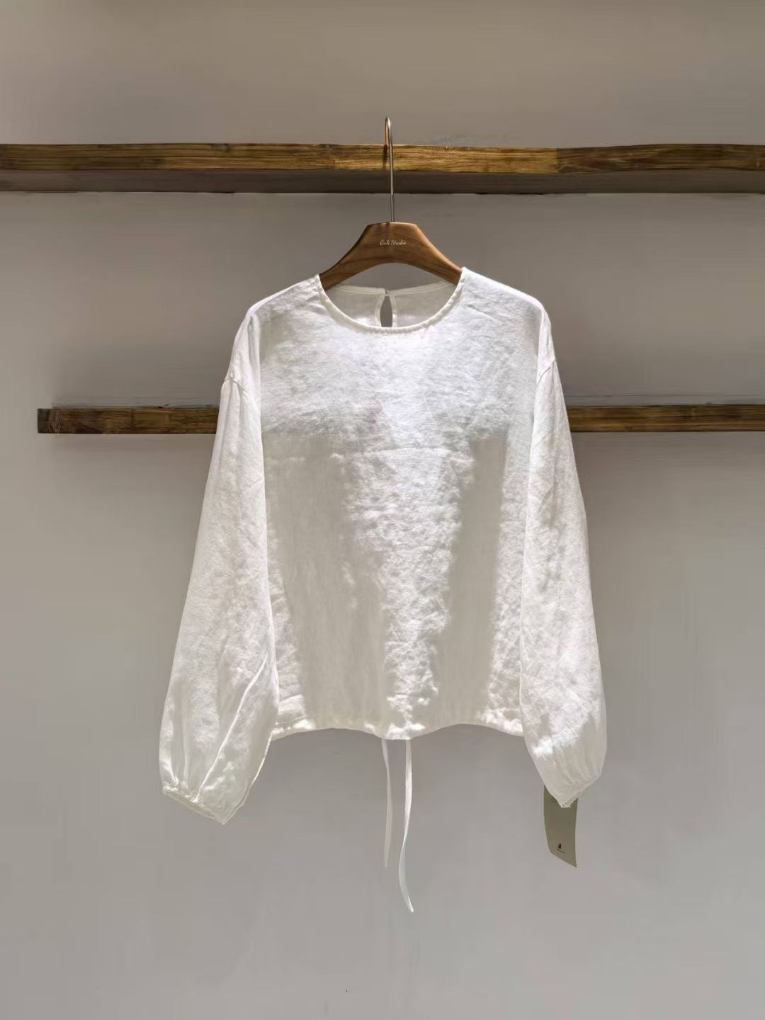 Dame Relaxed Fit Puff Ærme Bluse Stilla