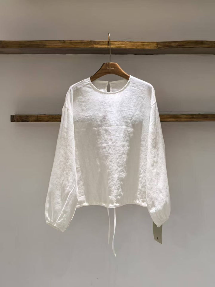 Dame Relaxed Fit Puff Ærme Bluse Stilla