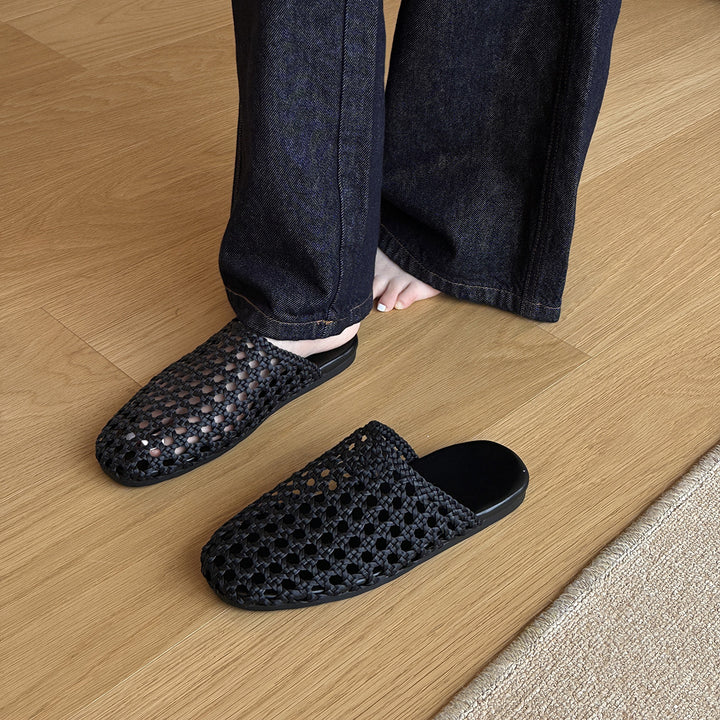 Femme Vævet Slip-On Mules Stilla