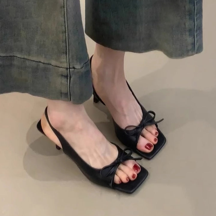 Dame Floral Bindesandaler med Slingback Stilla